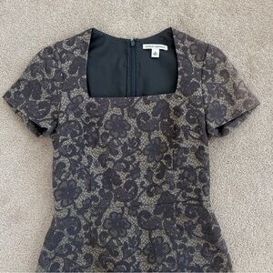 Banana Republic Black Floral Lace Dress